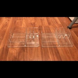 Acrylic makeup organizers